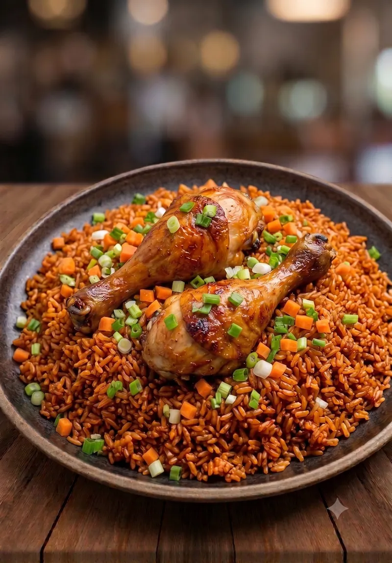 Jollof with Chicken (2pc)